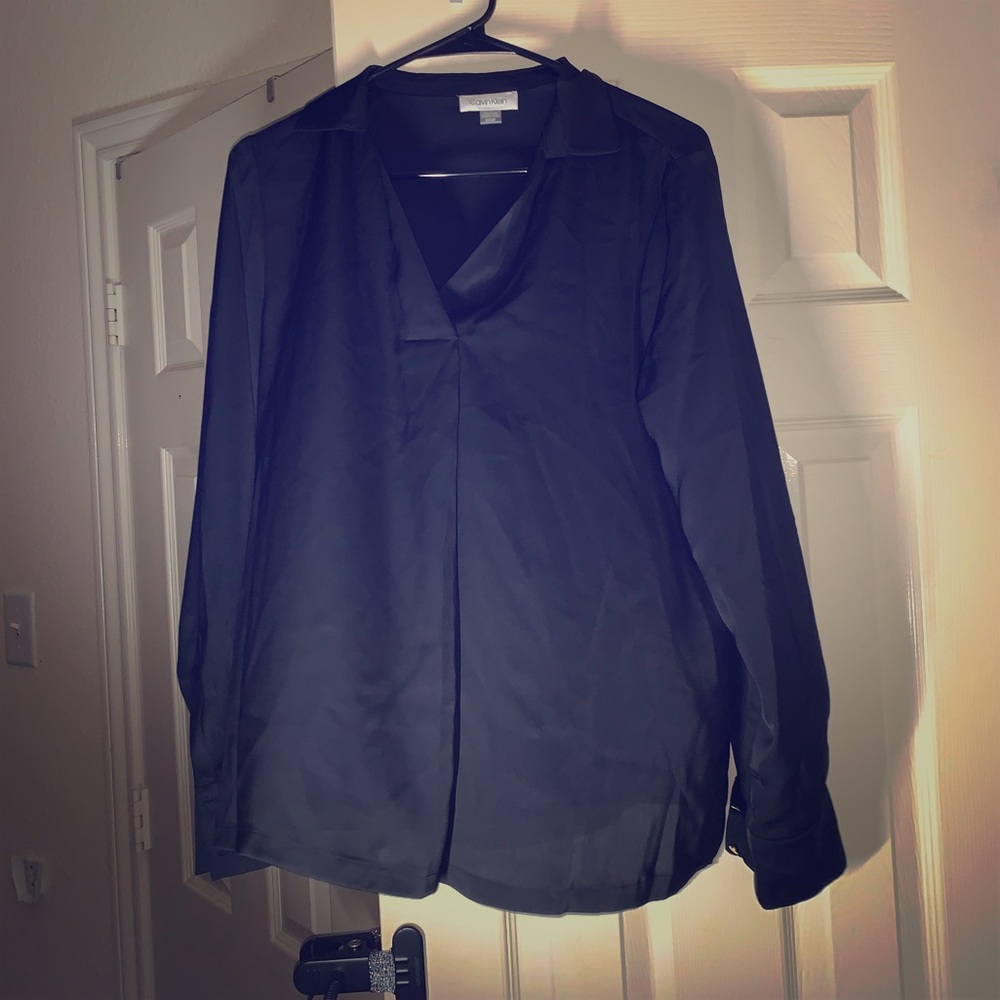 🌹Calvin Klein Black Blouse Top